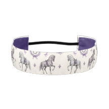Caballo de Dressage Elegante y Herradura Acuarela