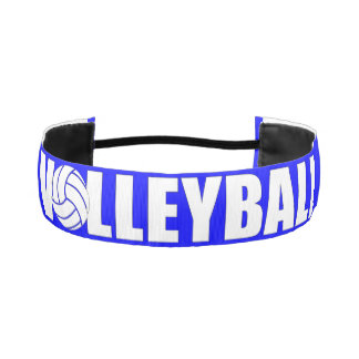 Cinta Para La Cabeza Cabecera de voleibol azul y blanco