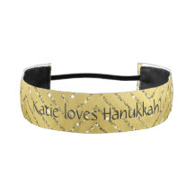 Cabecera Hanukkah "Chevron Holiday Gold"