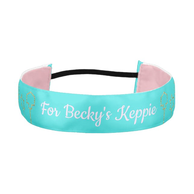 Cinta Para La Cabeza Cabecera Hanukkah Gold Hanging Charms (Anverso)