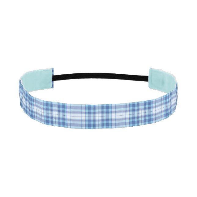 Cinta Para La Cabeza Cabeza de Bluejay Plaid (Anverso)