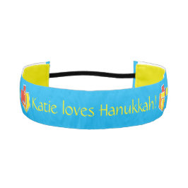 Cinta Para La Cabeza Cabeza Hanukkah Dreidels Amarillo/Rojo/Naranja