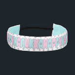 Cinta Para La Cabeza Cabeza Hanukkah Feliz rosa/azul<br><div class="desc">¡Las bandas de cabeza personalizadas de Hanukkah hacen grandes regalos de Hanukkah! Elija entre los materiales de satén doble o ganancia de manga, ya sea de 1" o 1 1/2" de ancho y un color para el interior de cada banda de cabeza. Estas maravillosas bandas de cabeza no deslizantes se...</div>