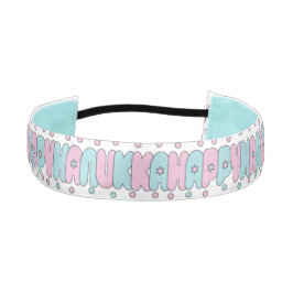 Cinta Para La Cabeza Cabeza Hanukkah Feliz rosa/azul