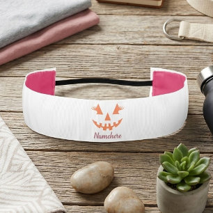 Cinta Para La Cabeza Calabaza de Halloween personalizada femenina Jack