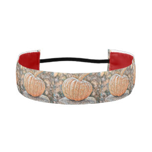 Cinta Para La Cabeza Calabazas de otoño vintage colores de otoño acuare