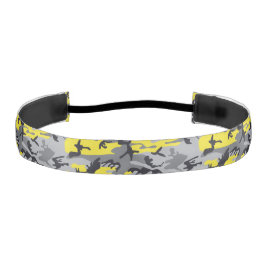 Cinta Para La Cabeza Camuflaje amarillo y gris, ejército, ejército