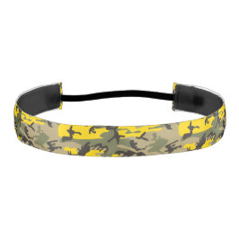 Cinta Para La Cabeza Camuflaje amarillo y verde, ejército, ejército