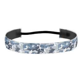 Cinta Para La Cabeza Camuflaje azul de nieve de invierno, militar, ejér
