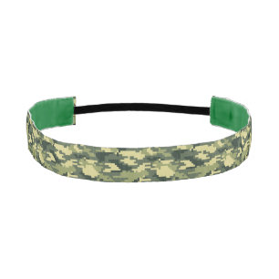 Cinta Para La Cabeza Camuflaje de madera digital Pixel de 8 bits / Camo