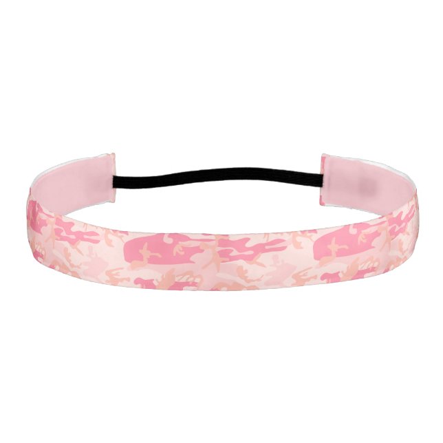 Cinta Para La Cabeza Camuflaje Rosa, Militar, Ejército (Anverso)