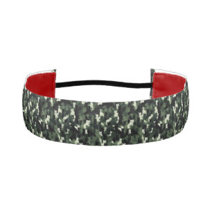 Cinta Para La Cabeza Camuflaje verde del patrón del gato