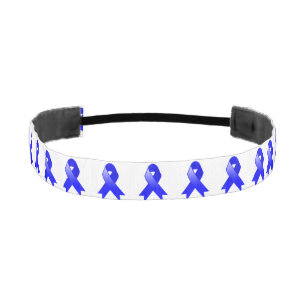 Cinta Para La Cabeza Cáncer de colon Blue Ribbon