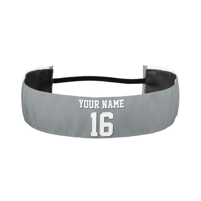 Cinta Para La Cabeza Charcarbón Grey Sports Jersey (Anverso)