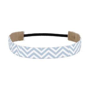 Cinta Para La Cabeza Chevron texturizado Grunge azul claro