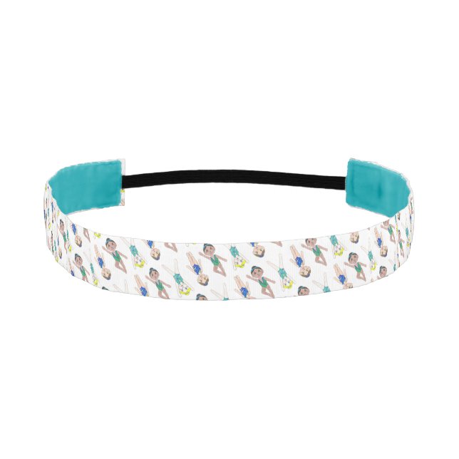 Cinta Para La Cabeza Chicas De Natación Sincronizados Síncronos Deporte (Anverso)