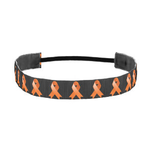 Cinta Para La Cabeza Cinta del naranja de la conciencia de la leucemia