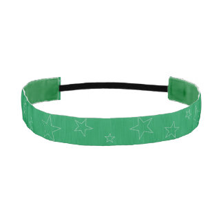 Cinta Para La Cabeza Cintillo de Estrellas Verdes