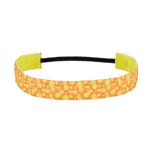 Cinta Para La Cabeza Cintillo gráfico de piña amarillo naranja