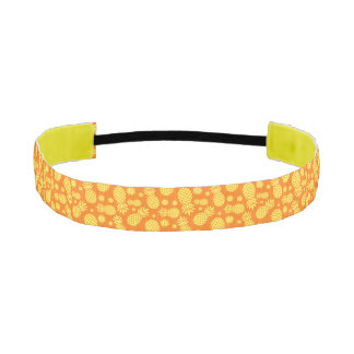 Cinta Para La Cabeza Cintillo gráfico de piña amarillo naranja