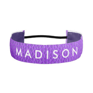 Cinta Para La Cabeza Cintillo Personalizado Morado Antideslizante para 