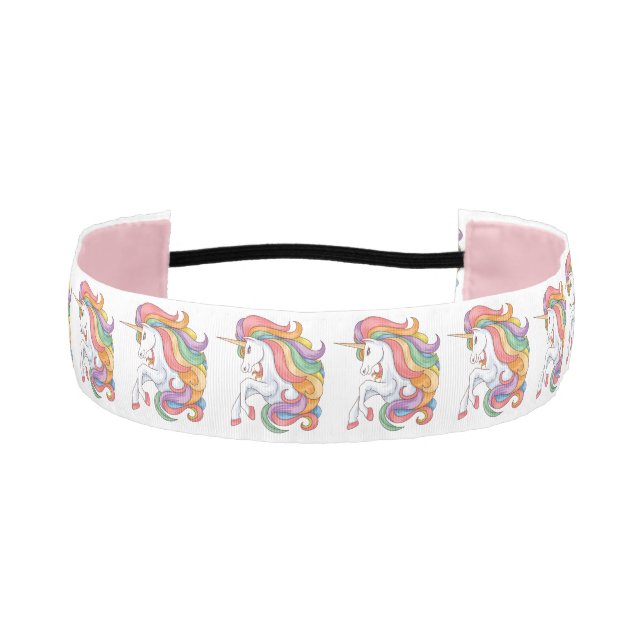 Cinta Para La Cabeza Coloridas Unicornios (Anverso)