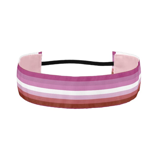 Cinta Para La Cabeza Comunidad femenina de la bandera del orgullo lésbi (Anverso)