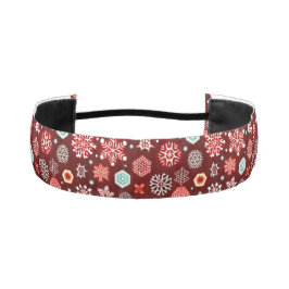 Cinta Para La Cabeza Copos de nieve en Borgoña