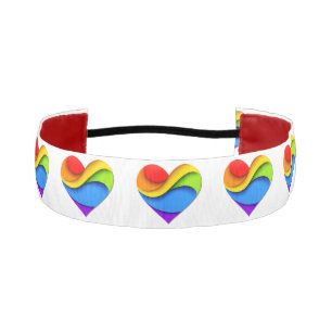 Cinta Para La Cabeza Corazón en forma de SlipperyJoe con capas de arcoí