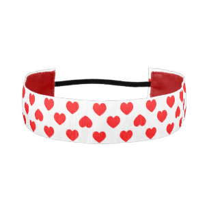 Cinta Para La Cabeza Corazones Rojos Minimalistas Simple