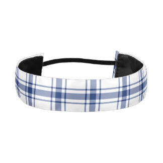 Cinta Para La Cabeza Cuadro náutico azul y blanco