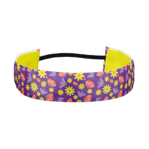 Cinta Para La Cabeza Cute Floral Purple