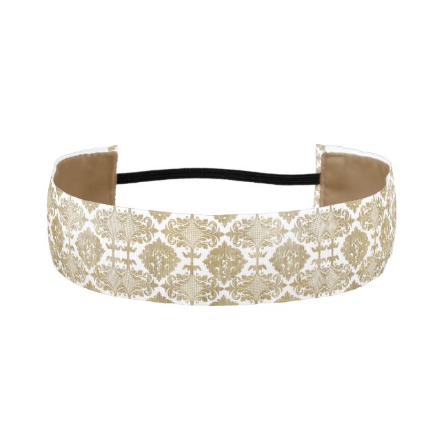 Cinta Para La Cabeza Damasco de oro de cosecha (Anverso)