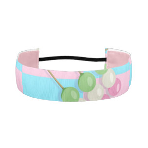 Cinta Para La Cabeza Dango Pastel Pink Blue Checkered Dango NoSlip Head