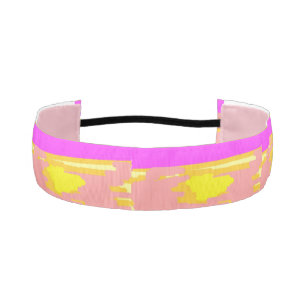 Cinta Para La Cabeza Diademas antideslizantes puesta de sol rosa