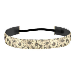 Cinta Para La Cabeza Diademas Antideslizantes Sepia Encanto Vintage Gir