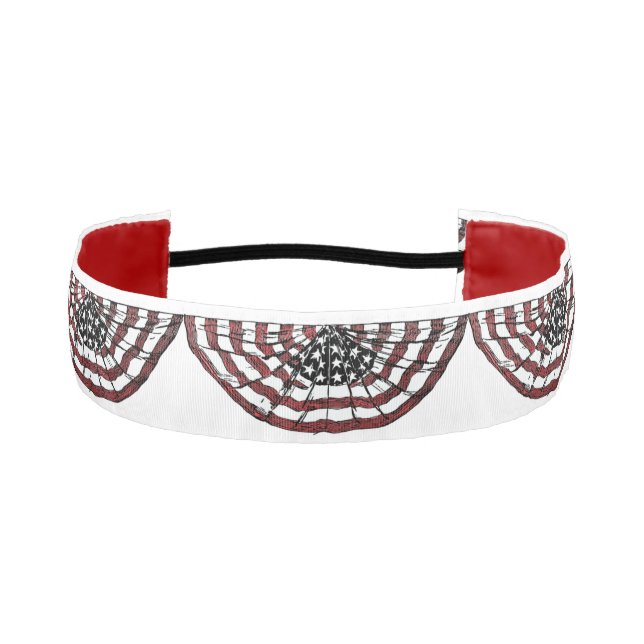 Cinta Para La Cabeza Dibujo de bandera estadounidense patriótica (Anverso)