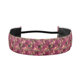 Cinta Para La Cabeza Diseño de la serie Burgundy y Gold Leopard 10