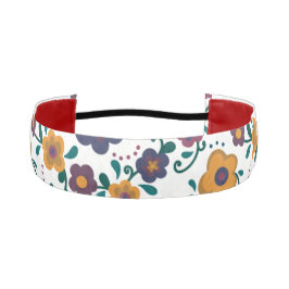 Cinta Para La Cabeza Ditzy retro daisy de arte popular de los años 70 e