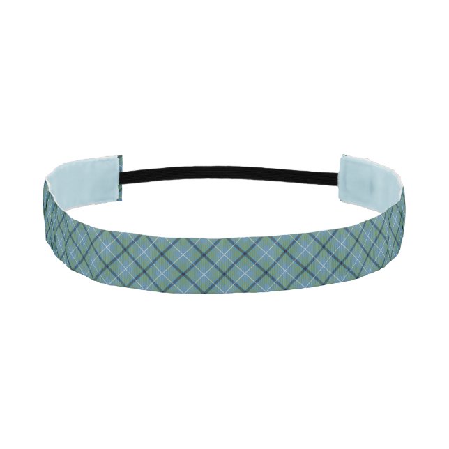 Cinta Para La Cabeza Douglas Clan Tartán Placa azul claro (Anverso)