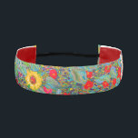 Cinta Para La Cabeza El jardín de la granja Gustav Klimt con girasoles<br><div class="desc">Jardín de Granjas de Gustav Klimt con banda de cabeza atlética de girasoles.</div>