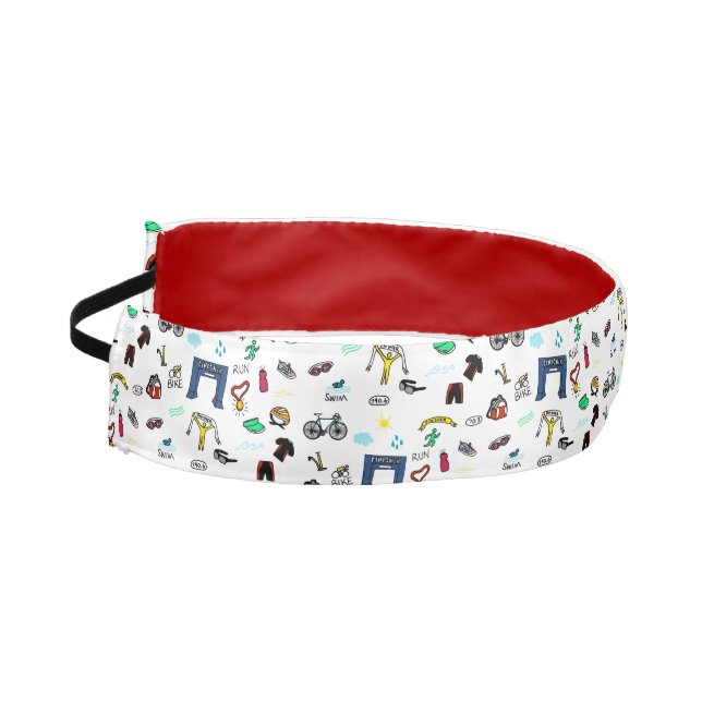 Cinta Para La Cabeza El Triathlon Doodles la venda (Izquierda)