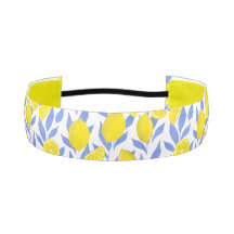 Elegant French Country Lemon Blue Botanical