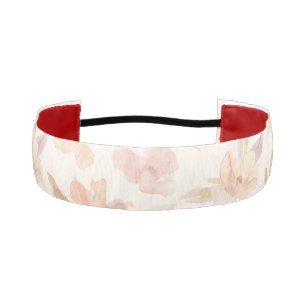 Cinta Para La Cabeza Elegante Floral Suave en Acuarela