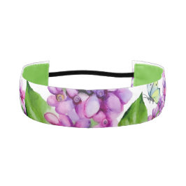 Cinta Para La Cabeza Elegante rama lila acuarela