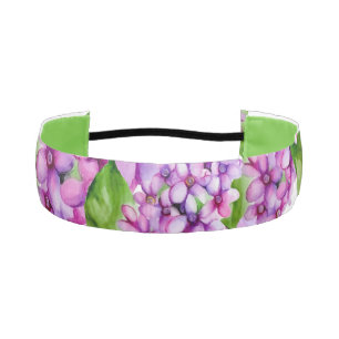 Cinta Para La Cabeza Elegante rama lila acuarela