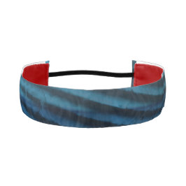 Cinta Para La Cabeza Elegantes olas azules clásicas en acuarela