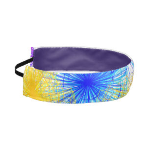 Cinta Para La Cabeza Espirales Blue Purple Yellow Headbands