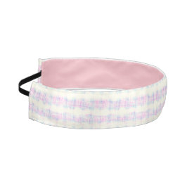 Cinta Para La Cabeza Estampado de Cuadro Pastel Blanqueado
