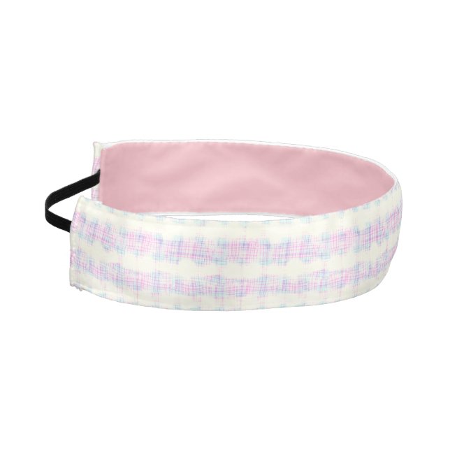 Cinta Para La Cabeza Estampado de Cuadro Pastel Blanqueado (Izquierda)